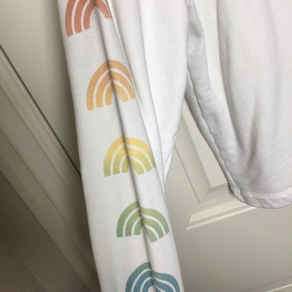 Madewell x Free & Easy® Rainbow Graphic Crewneck Sweatshirt Size Small. - Picture 3 of 11
